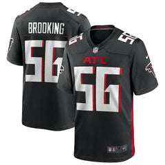 Keith Brooking Atlanta Falcons Game Retired Player Jersey - Black Jerseys