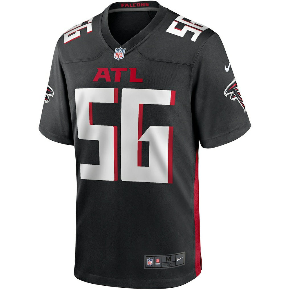 Keith Brooking Atlanta Falcons Game Retired Player Jersey - Black Jerseys