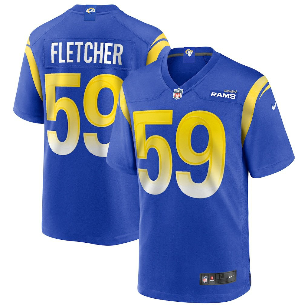 London Fletcher Los Angeles Rams Game Retired Player Jersey - Royal Jerseys