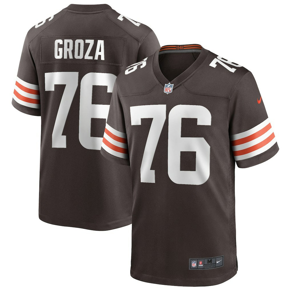 Lou Groza Cleveland Browns Game Retired Player Jersey - Brown Jerseys