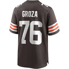 Lou Groza Cleveland Browns Game Retired Player Jersey - Brown Jerseys