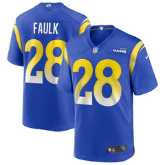 Marshall Faulk Los Angeles Rams Game Retired Player Jersey - Royal Jerseys