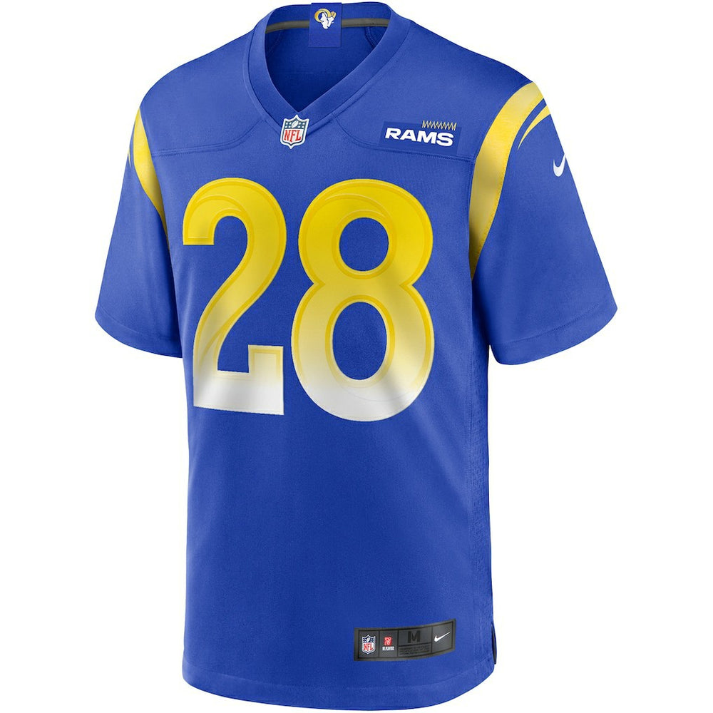 Marshall Faulk Los Angeles Rams Game Retired Player Jersey - Royal Jerseys