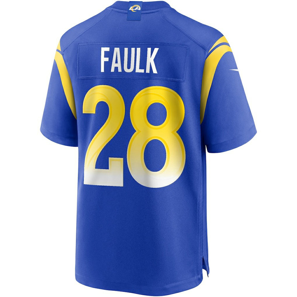 Marshall Faulk Los Angeles Rams Game Retired Player Jersey - Royal Jerseys