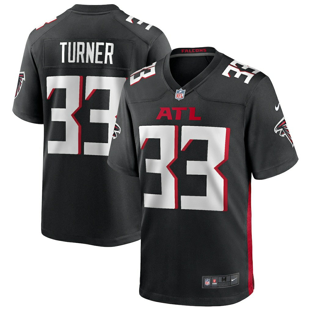 Michael Turner Atlanta Falcons Game Retired Player Jersey - Black Jerseys