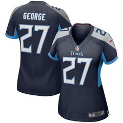 Eddie George Tennessee Titans Women's Game Retired Player Jersey - Navy Jerseys