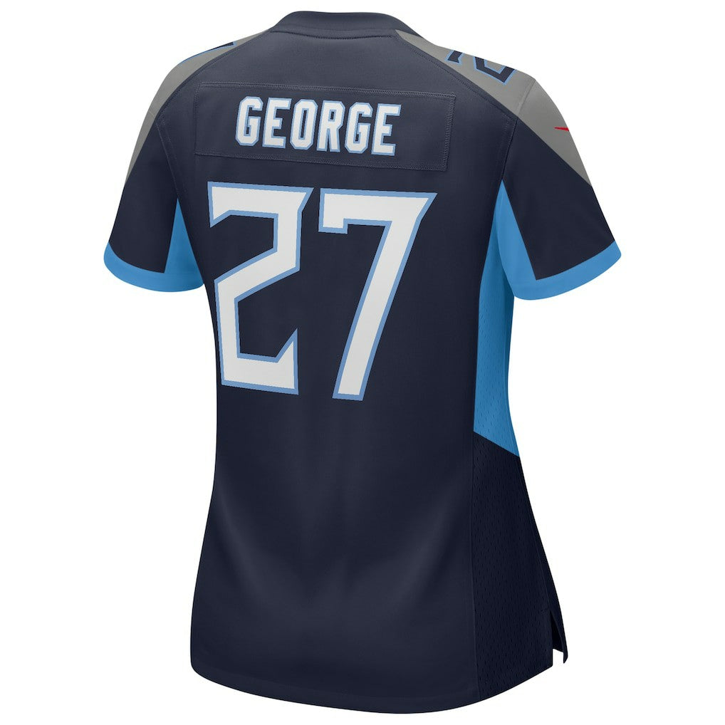 Eddie George Tennessee Titans Women's Game Retired Player Jersey - Navy Jerseys