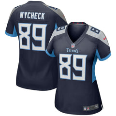 Frank Wycheck Tennessee Titans Women's Game Retired Player Jersey - Navy Jerseys
