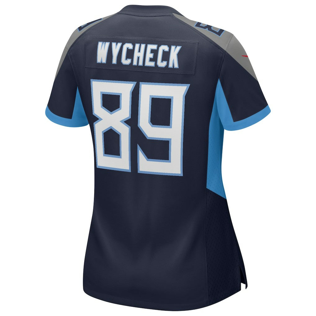 Frank Wycheck Tennessee Titans Women's Game Retired Player Jersey - Navy Jerseys