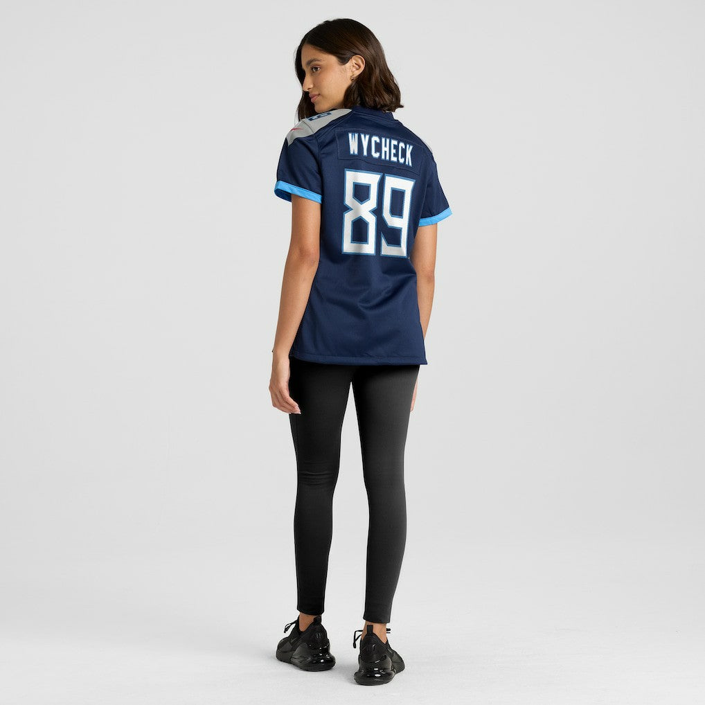 Frank Wycheck Tennessee Titans Women's Game Retired Player Jersey - Navy Jerseys