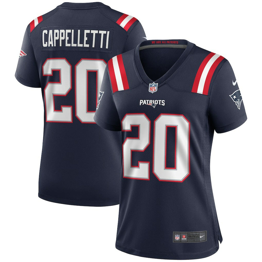 Gino Cappelletti New England Patriots Women's Game Retired Player Jersey - Navy Jerseys