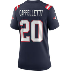Gino Cappelletti New England Patriots Women's Game Retired Player Jersey - Navy Jerseys