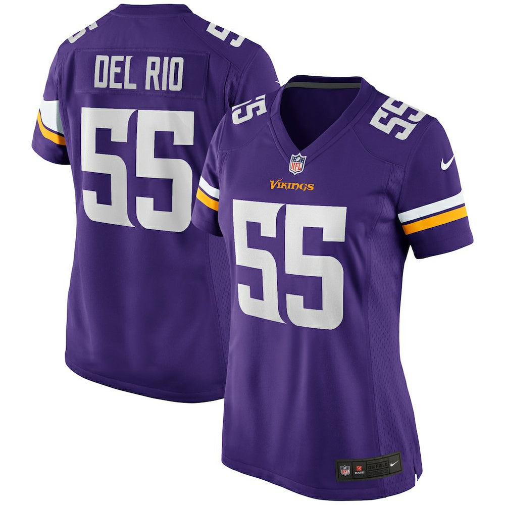 Jack Del Rio Minnesota Vikings Women's Game Retired Player Jersey - Purple Jerseys