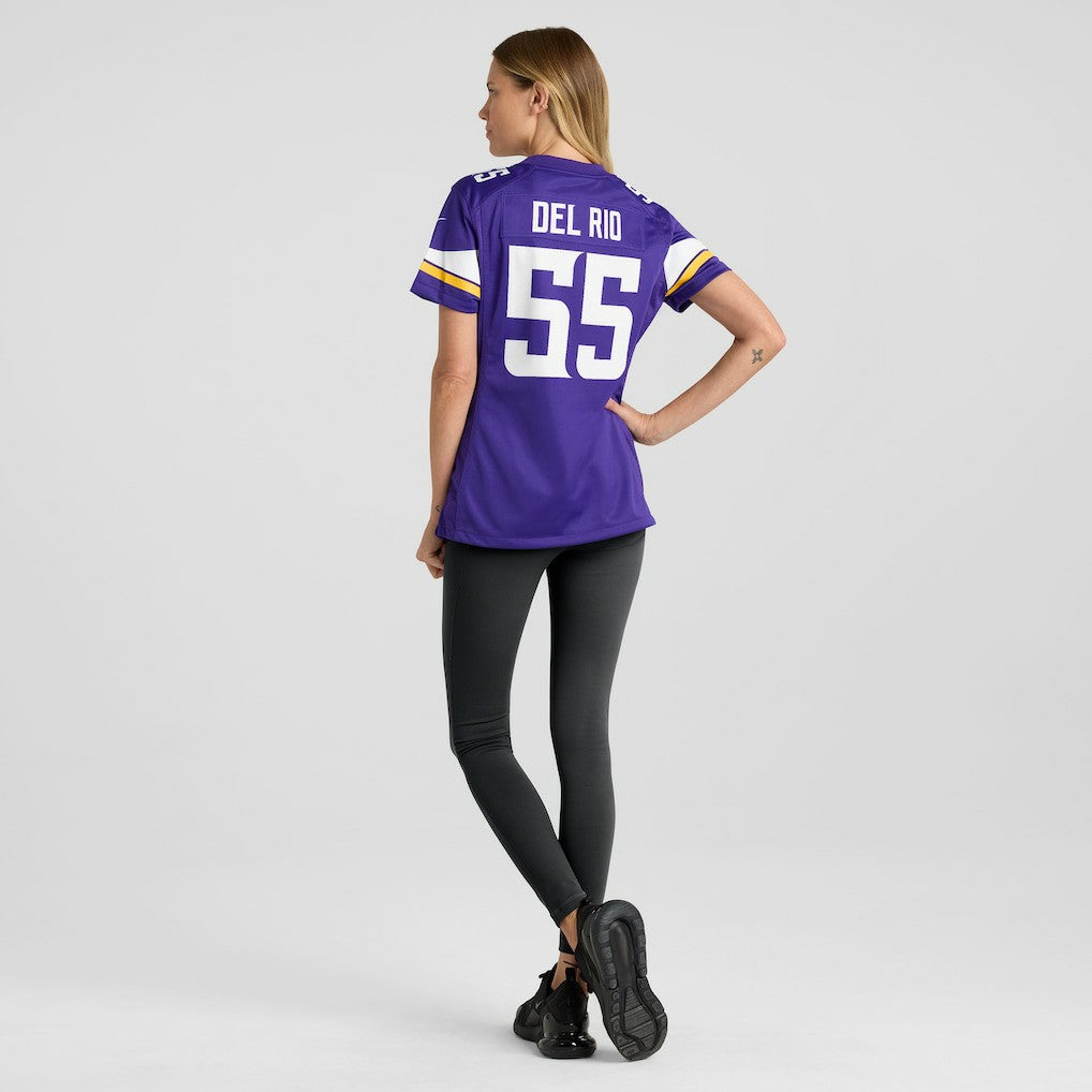 Jack Del Rio Minnesota Vikings Women's Game Retired Player Jersey - Purple Jerseys