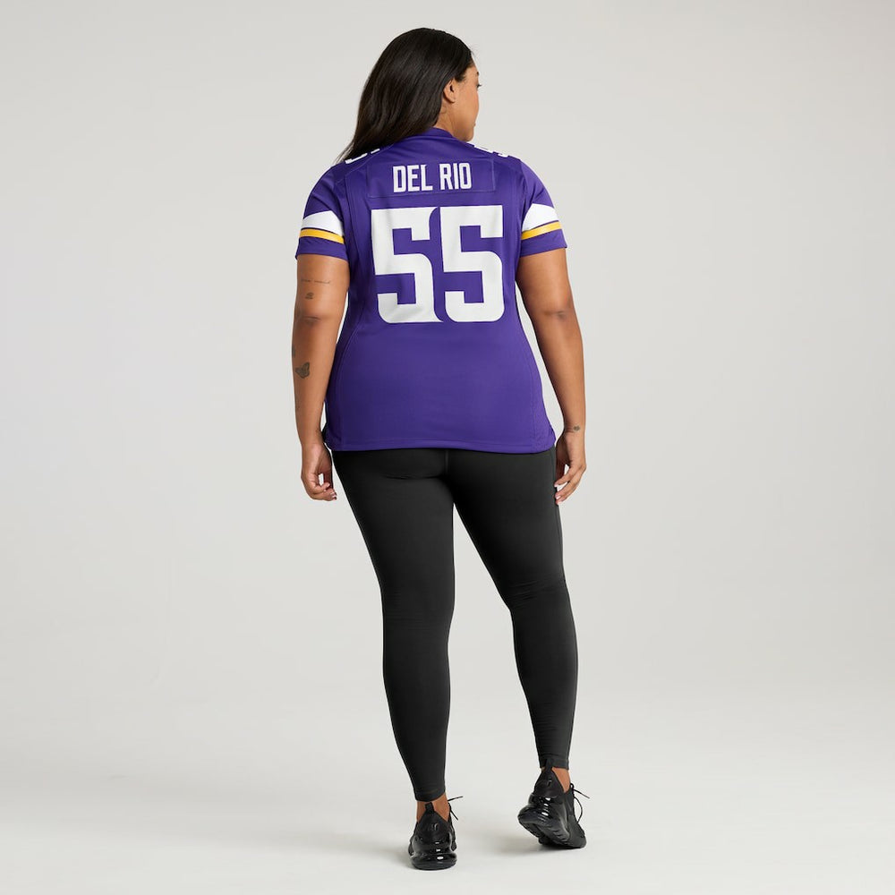 Jack Del Rio Minnesota Vikings Women's Game Retired Player Jersey - Purple Jerseys
