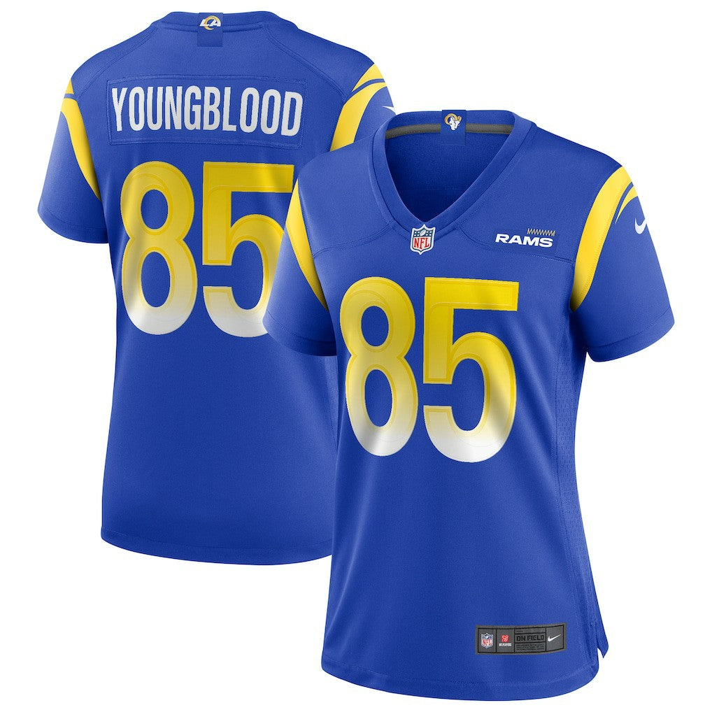 Jack Youngblood Los Angeles Rams Women's Game Retired Player Jersey - Royal Jerseys