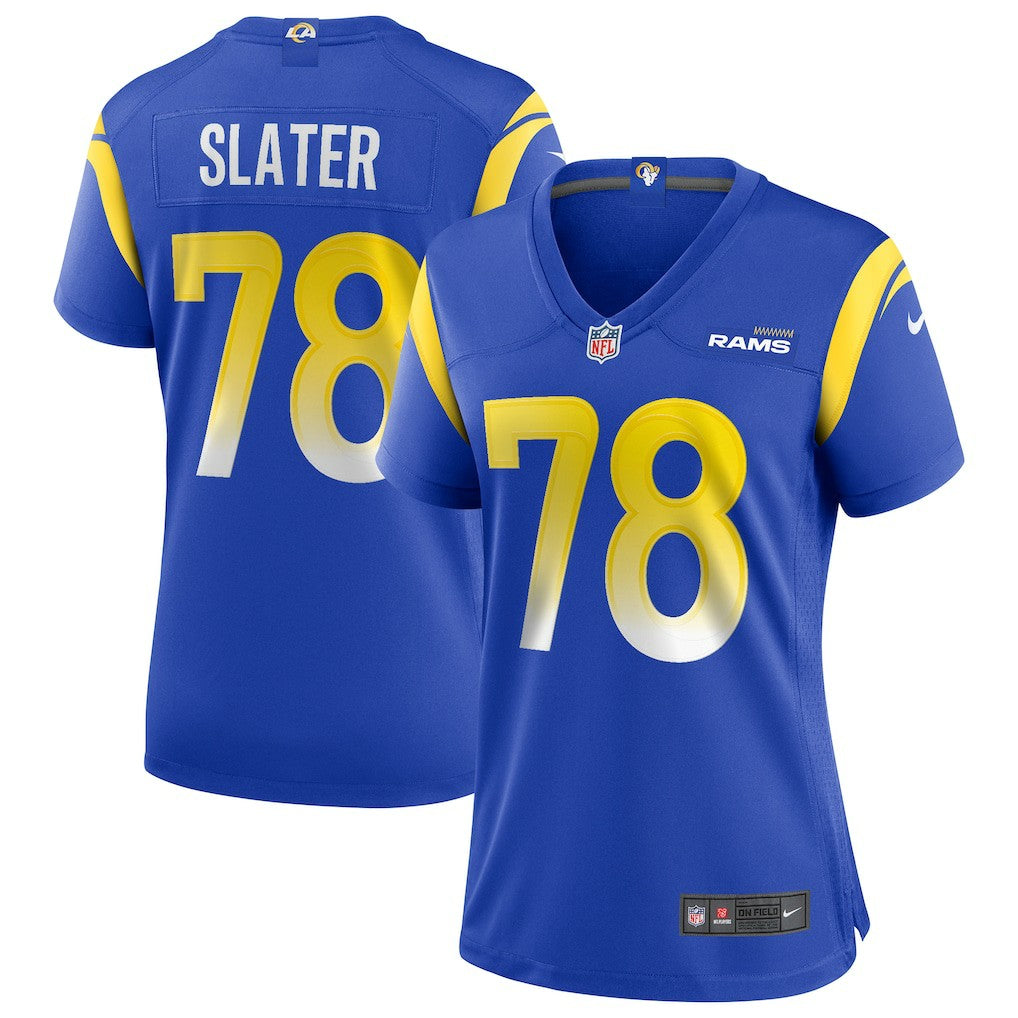 Jackie Slater Los Angeles Rams Women's Game Retired Player Jersey - Royal Jerseys