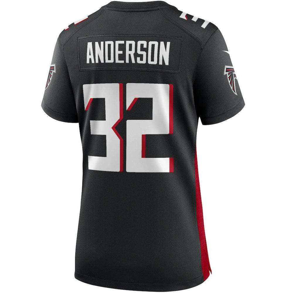 Jamal Anderson Atlanta Falcons Women's Game Retired Player Jersey - Black Jerseys