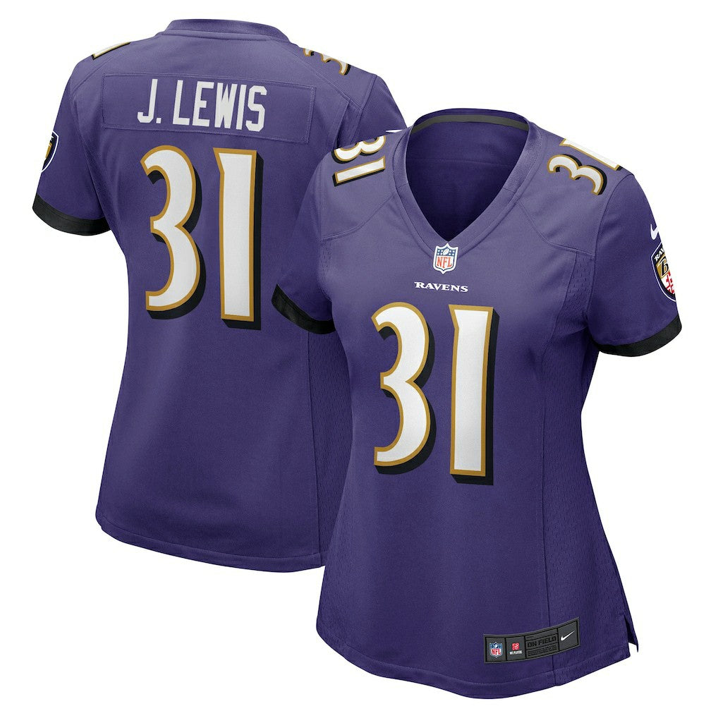 Jamal Lewis Baltimore Ravens Women's Game Retired Player Jersey - Purple Jerseys