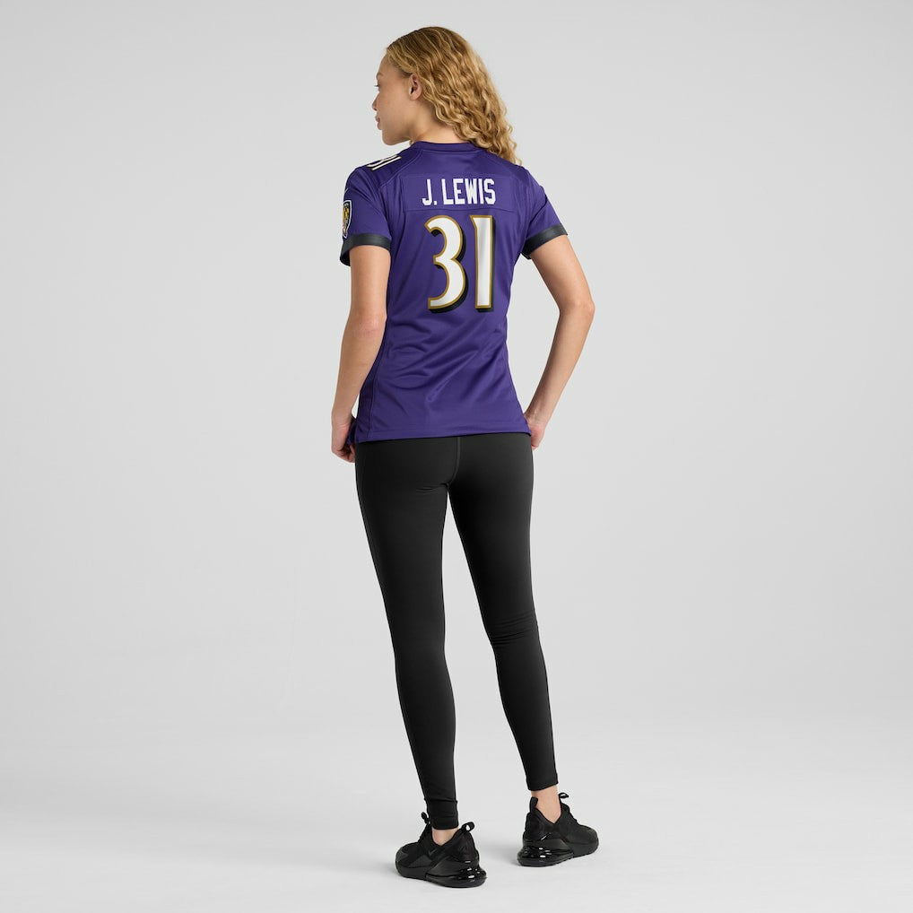 Jamal Lewis Baltimore Ravens Women's Game Retired Player Jersey - Purple Jerseys