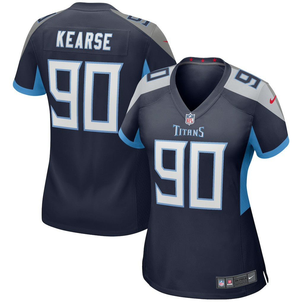 Jevon Kearse Tennessee Titans Women's Game Retired Player Jersey - Navy Jerseys