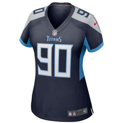 Jevon Kearse Tennessee Titans Women's Game Retired Player Jersey - Navy Jerseys