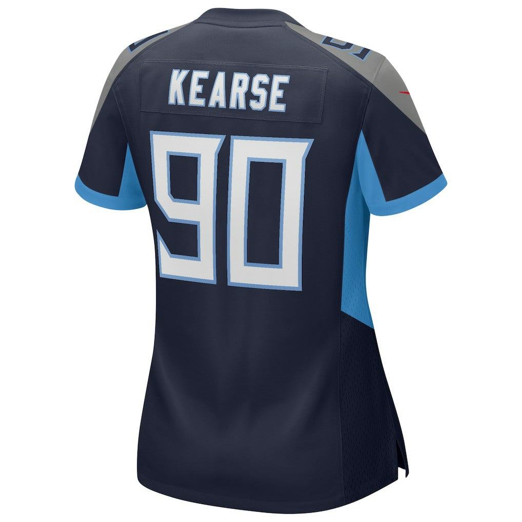 Jevon Kearse Tennessee Titans Women's Game Retired Player Jersey - Navy Jerseys