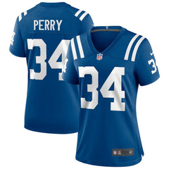 Joe Perry Indianapolis Colts Women's Game Retired Player Jersey - Royal Jerseys