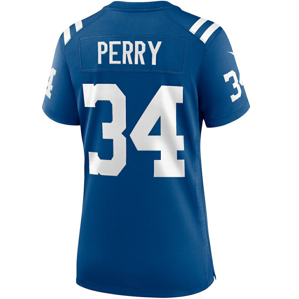 Joe Perry Indianapolis Colts Women's Game Retired Player Jersey - Royal Jerseys