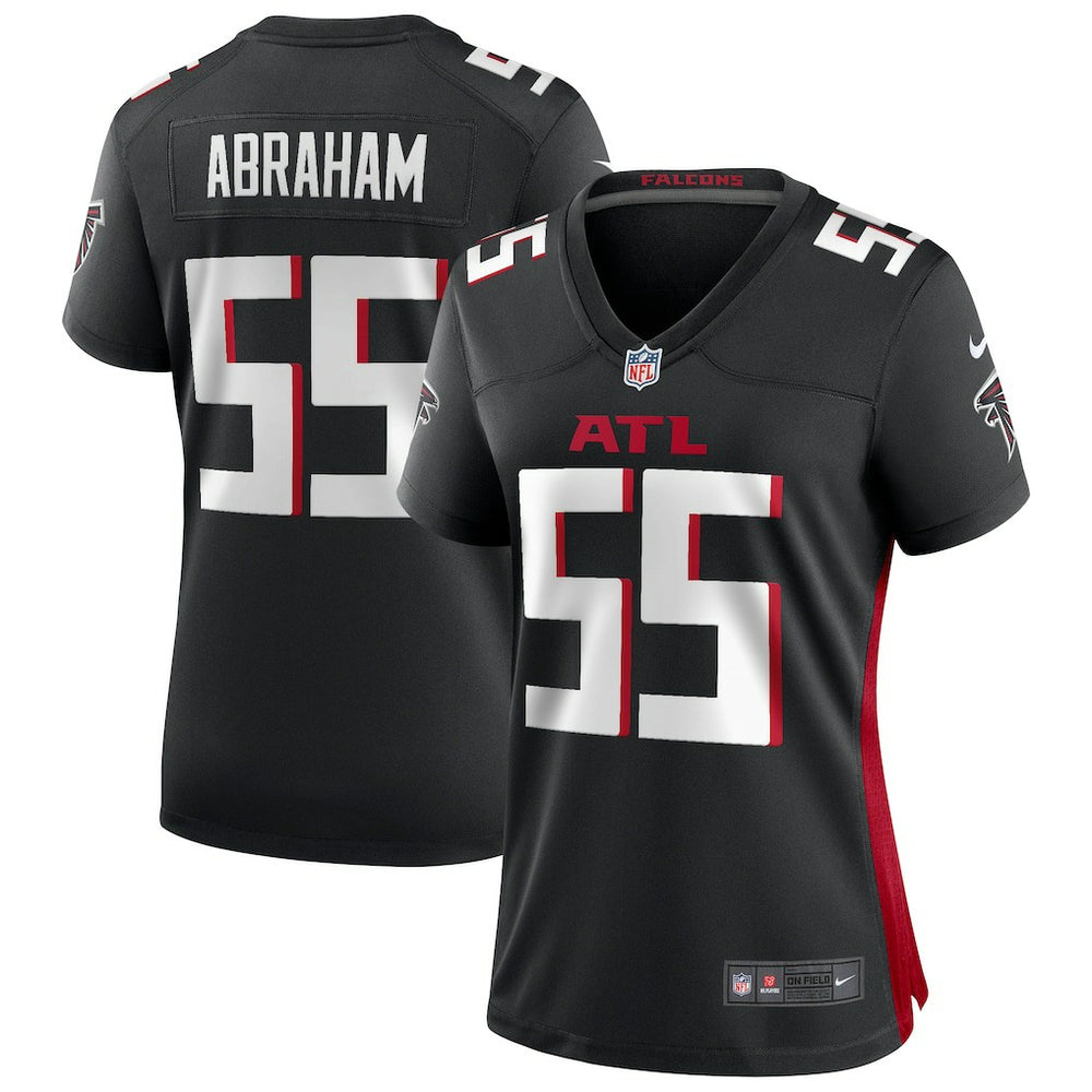 John Abraham Atlanta Falcons Women's Game Retired Player Jersey - Black Jerseys