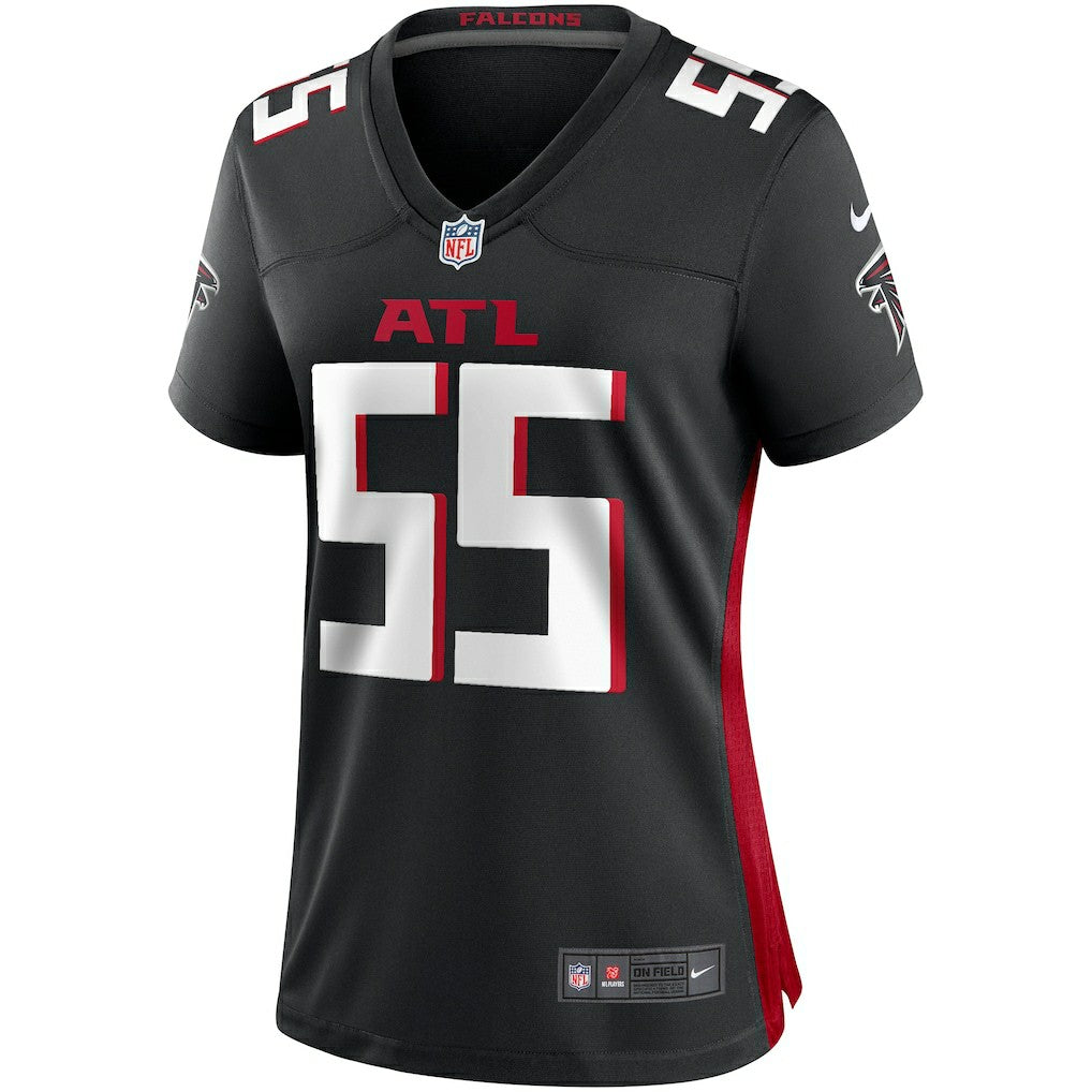 John Abraham Atlanta Falcons Women's Game Retired Player Jersey - Black Jerseys