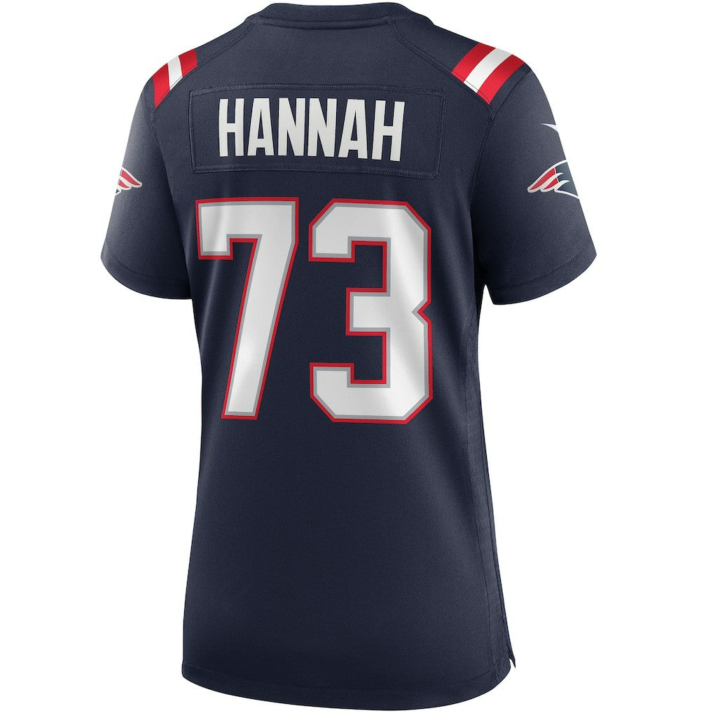 John Hannah New England Patriots Women's Game Retired Player Jersey - Navy Jerseys