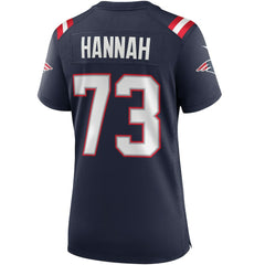 John Hannah New England Patriots Women's Game Retired Player Jersey - Navy Jerseys
