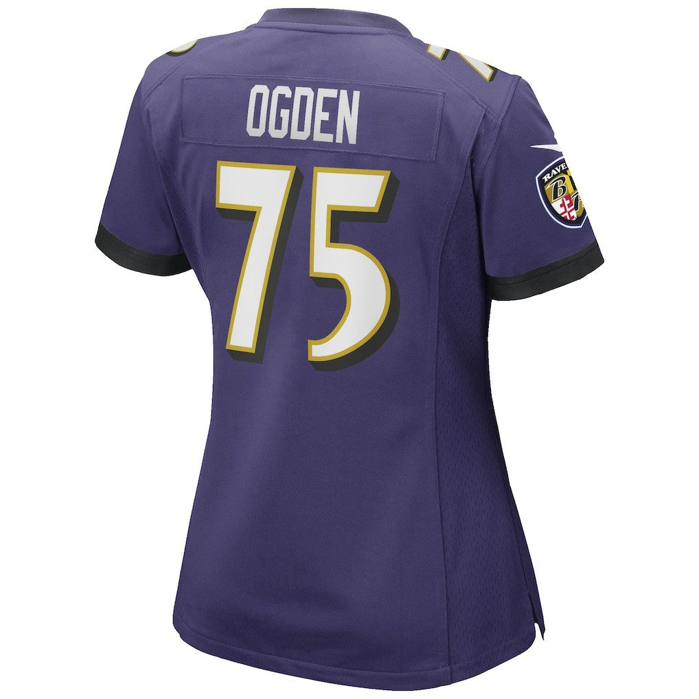 Jonathan Ogden Baltimore Ravens Women's Game Retired Player Jersey - Purple Jerseys
