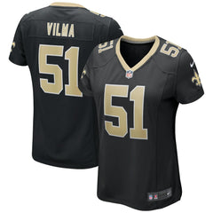 Jonathan Vilma New Orleans Saints Women's Game Retired Player Jersey - Black Jerseys
