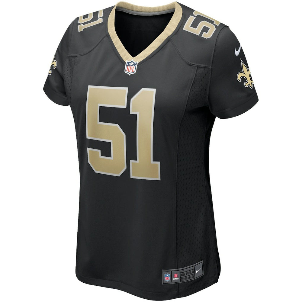 Jonathan Vilma New Orleans Saints Women's Game Retired Player Jersey - Black Jerseys