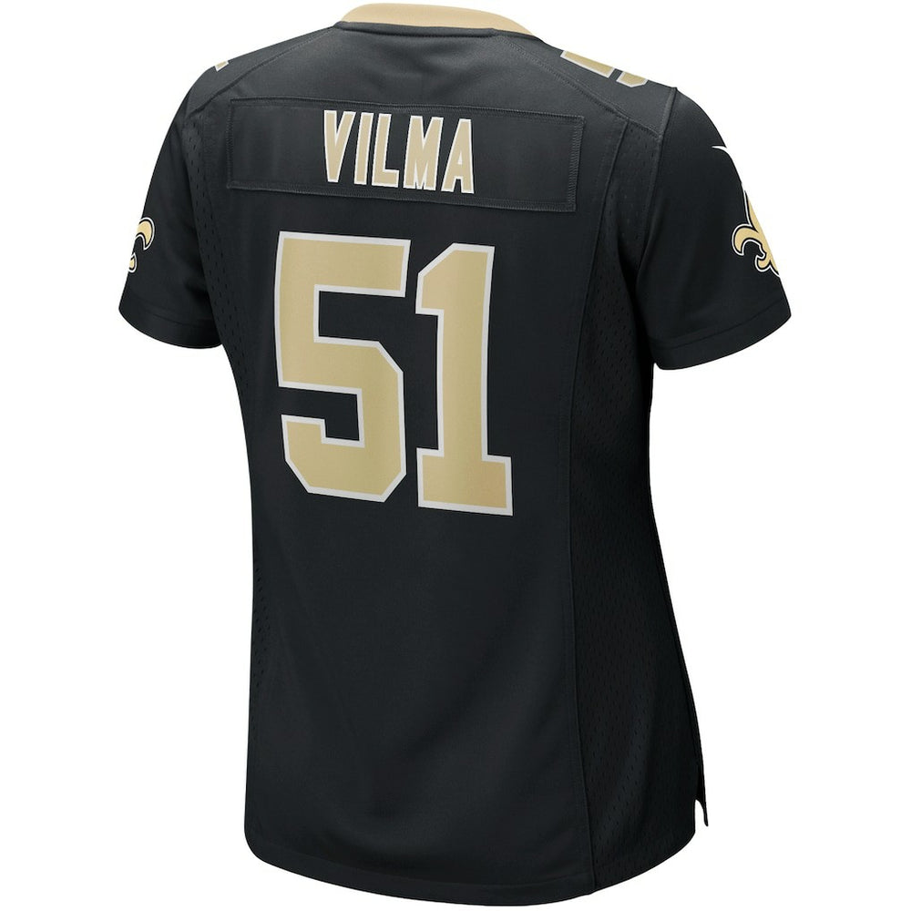 Jonathan Vilma New Orleans Saints Women's Game Retired Player Jersey - Black Jerseys