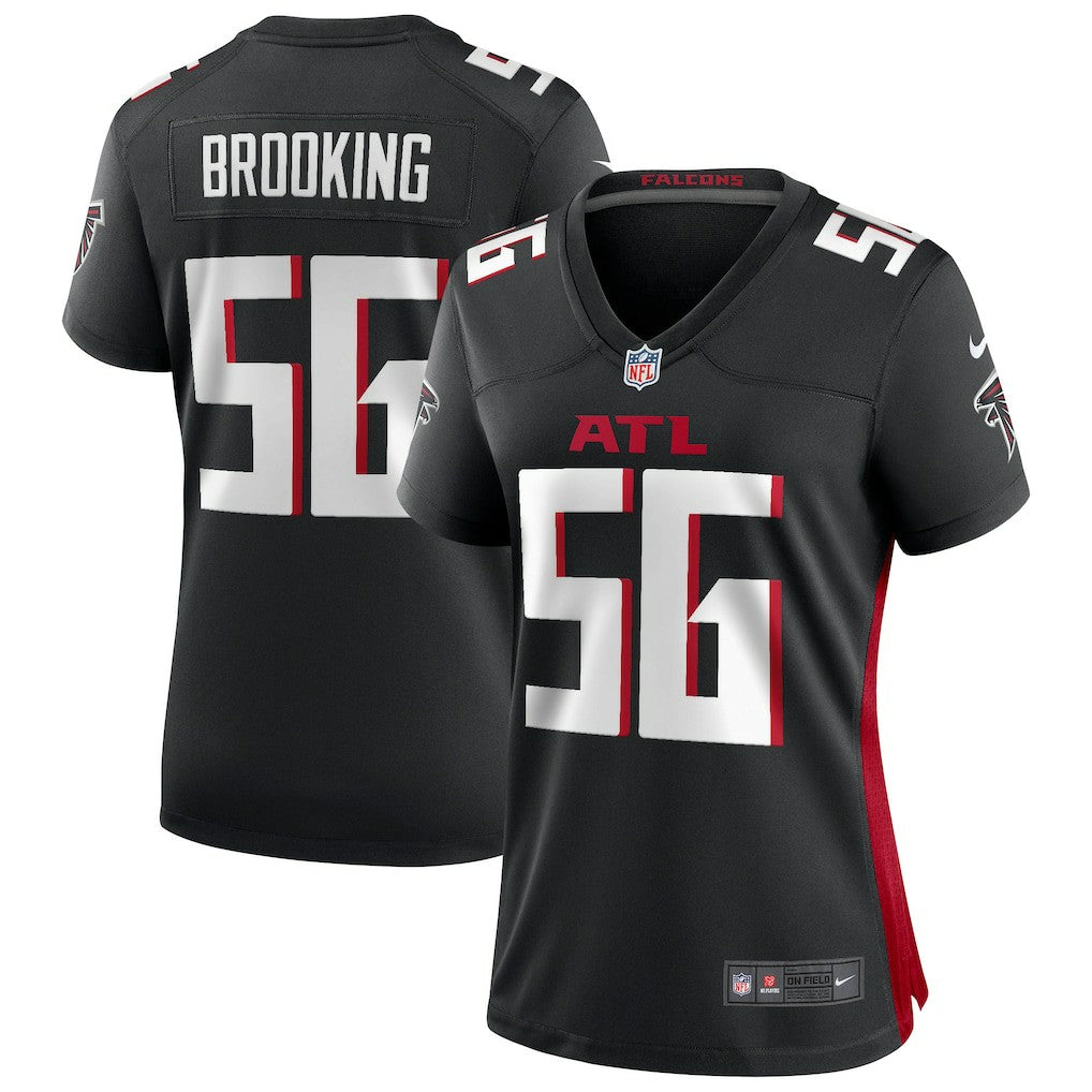 Keith Brooking Atlanta Falcons Women's Game Retired Player Jersey - Black Jerseys