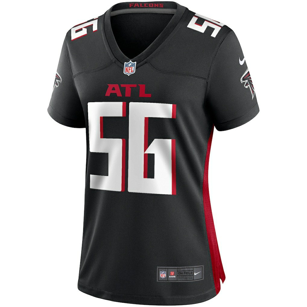 Keith Brooking Atlanta Falcons Women's Game Retired Player Jersey - Black Jerseys