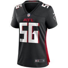 Keith Brooking Atlanta Falcons Women's Game Retired Player Jersey - Black Jerseys