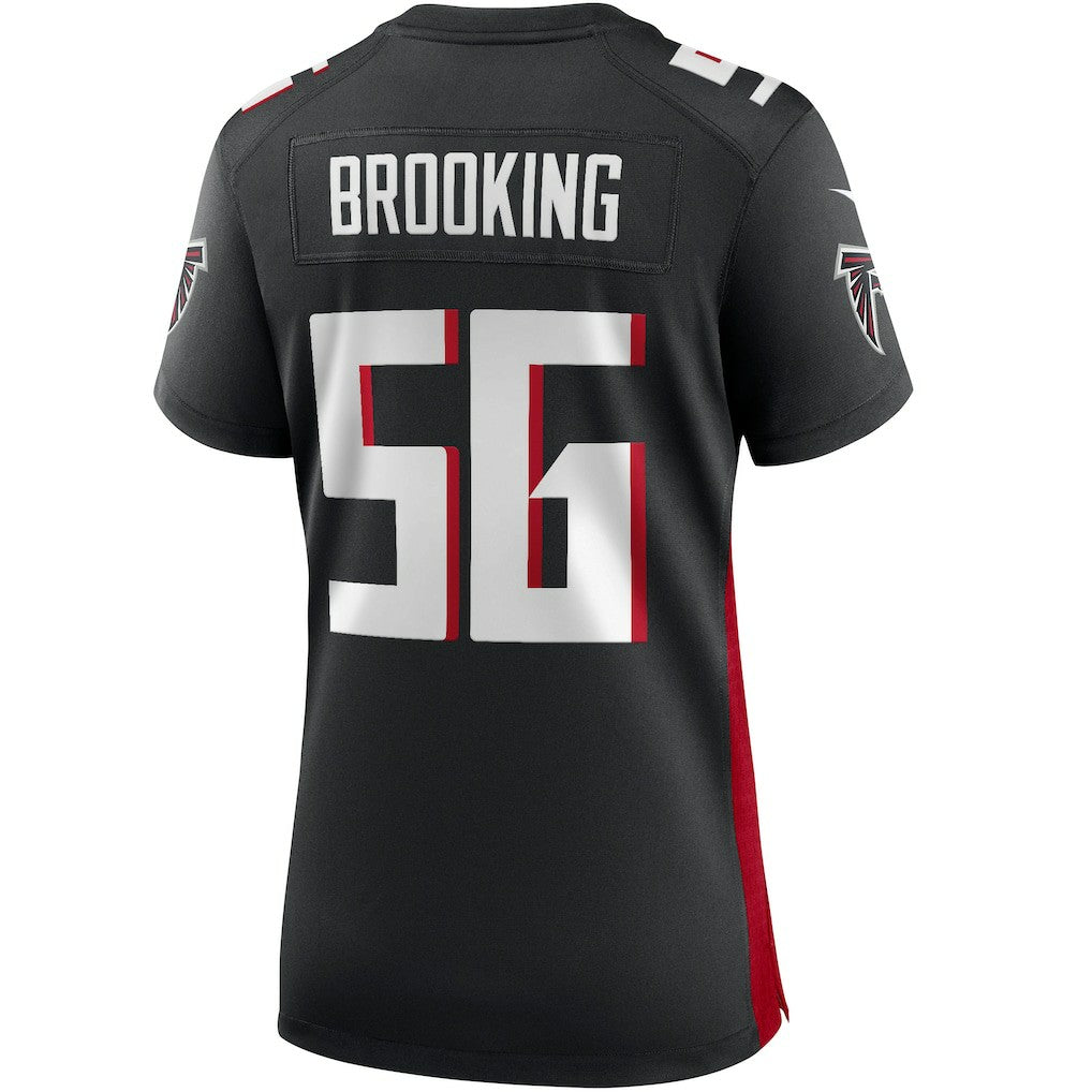 Keith Brooking Atlanta Falcons Women's Game Retired Player Jersey - Black Jerseys