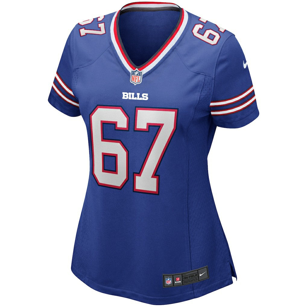 Kent Hull Buffalo Bills Women's Game Retired Player Jersey - Royal Jerseys