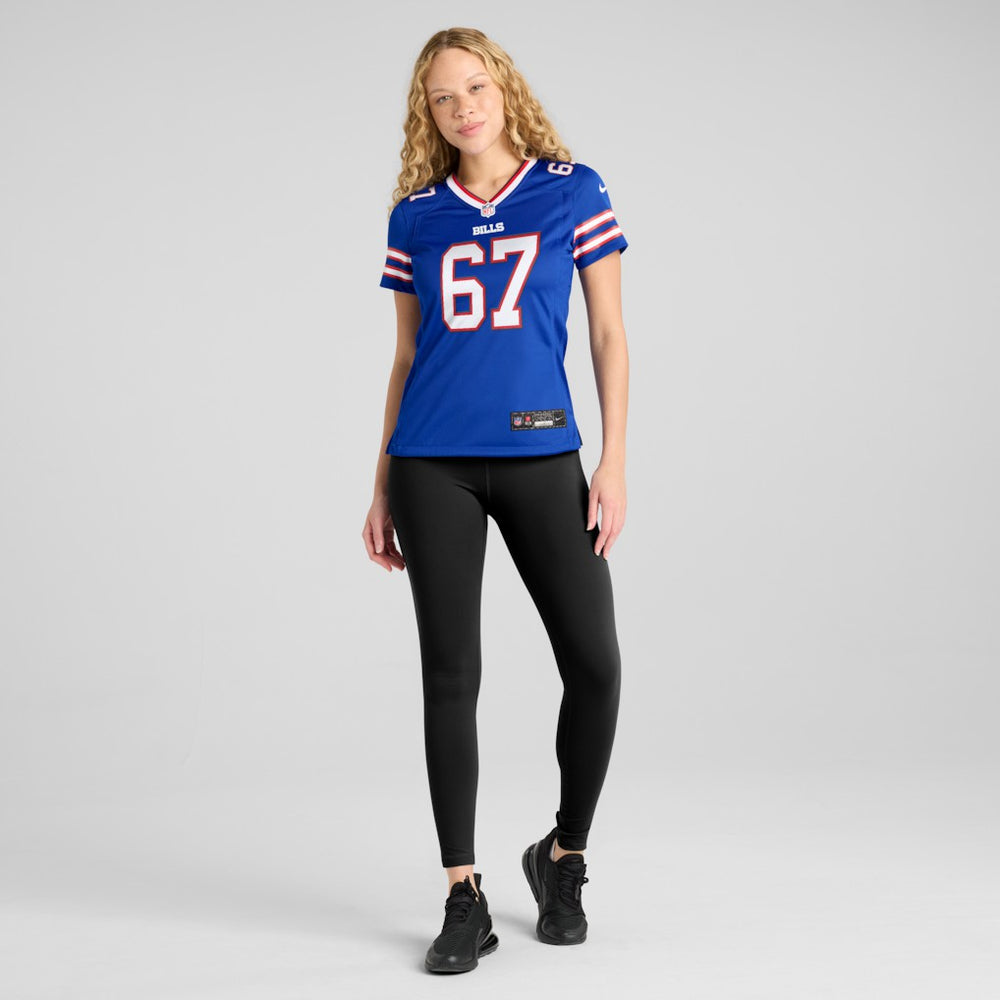 Kent Hull Buffalo Bills Women's Game Retired Player Jersey - Royal Jerseys