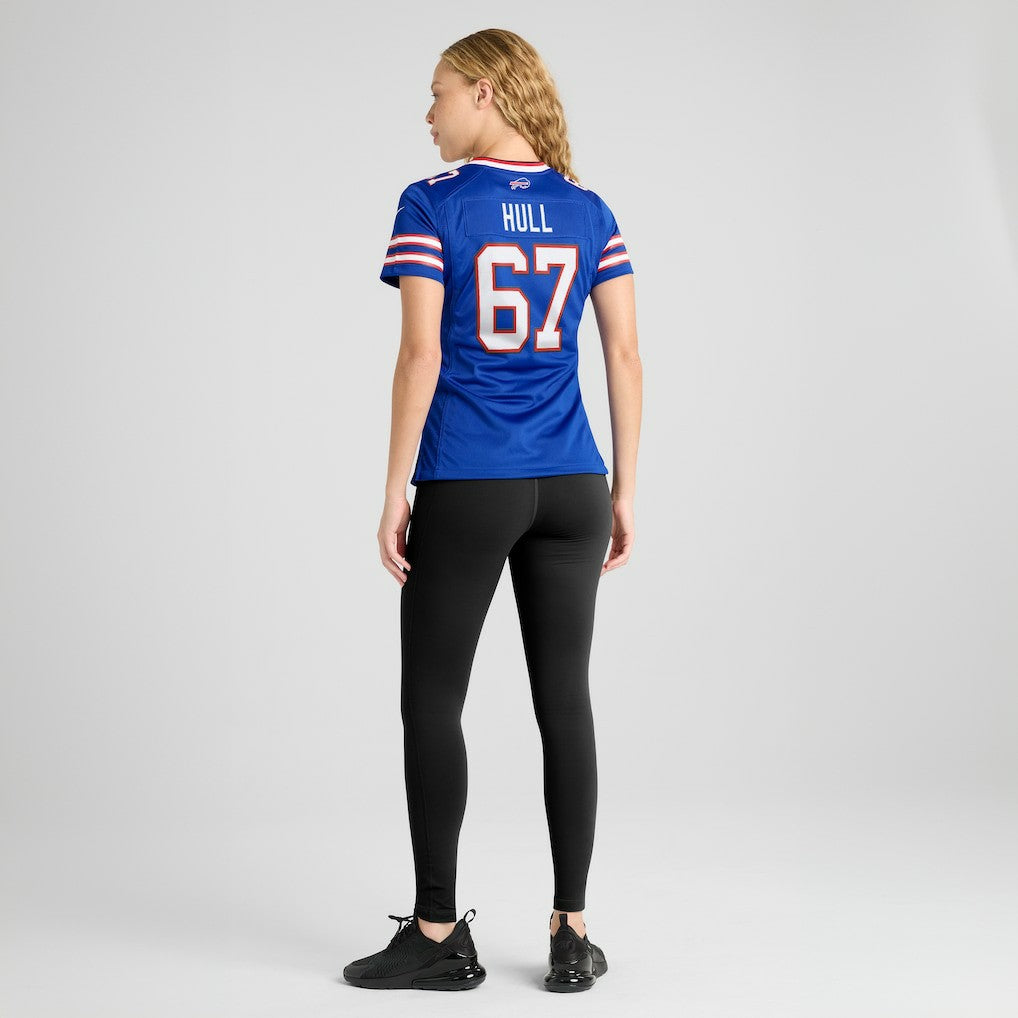 Kent Hull Buffalo Bills Women's Game Retired Player Jersey - Royal Jerseys