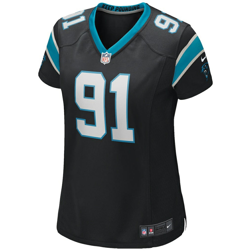 Kevin Greene Carolina Panthers Women's Game Retired Player Jersey - Black Jerseys