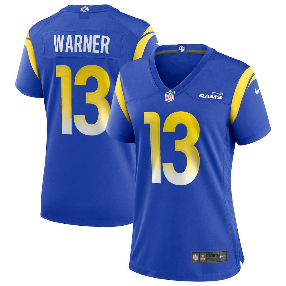 Kurt Warner Los Angeles Rams Women's Game Retired Player Jersey - Royal Jerseys