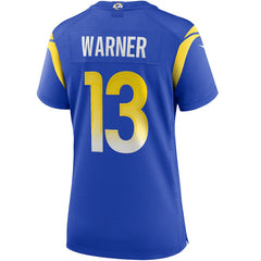 Kurt Warner Los Angeles Rams Women's Game Retired Player Jersey - Royal Jerseys