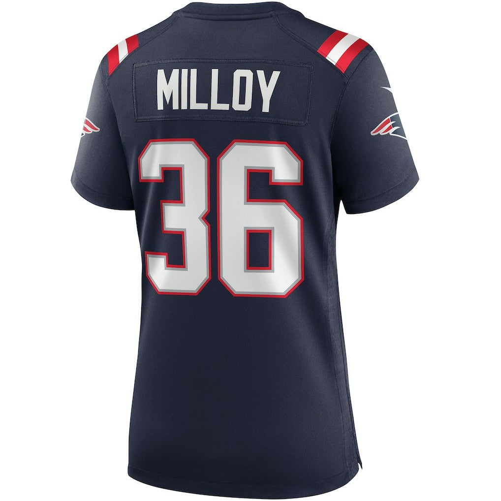 Lawyer Milloy New England Patriots Women's Game Retired Player Jersey - Navy Jerseys