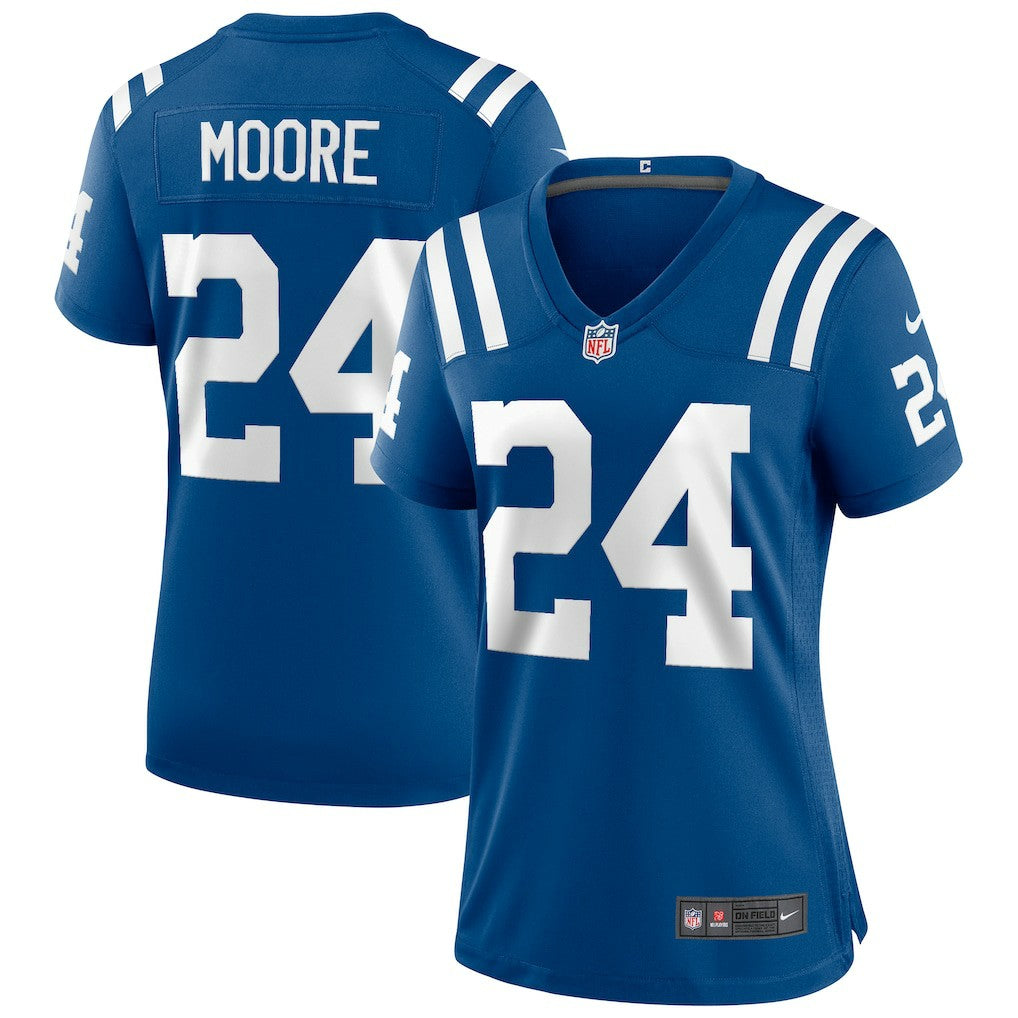 Lenny Moore Indianapolis Colts Women's Game Retired Player Jersey - Royal Jerseys