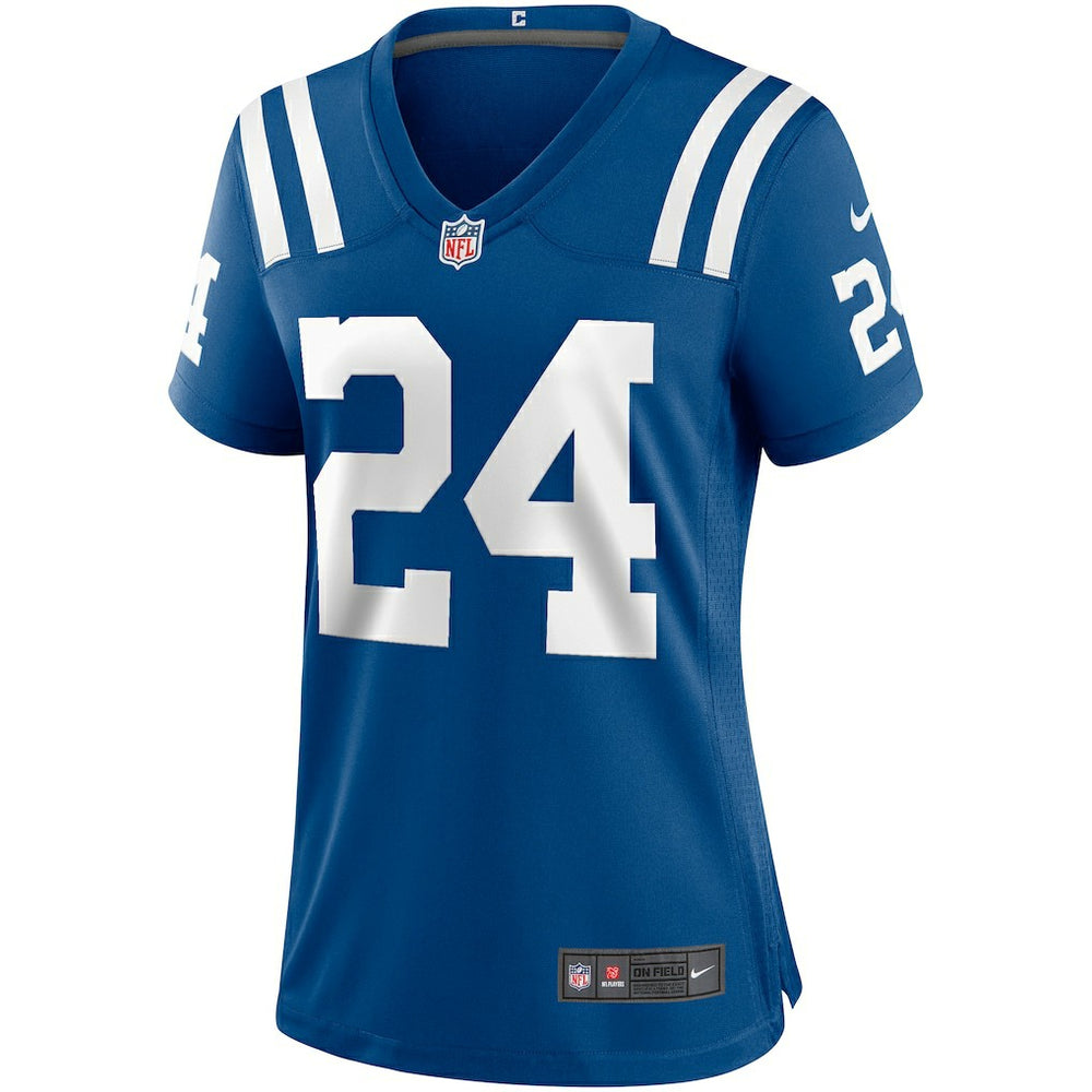 Lenny Moore Indianapolis Colts Women's Game Retired Player Jersey - Royal Jerseys